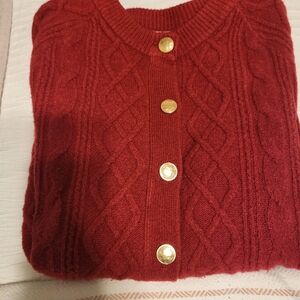 Universal Thread Red Cable Knit Cardigan